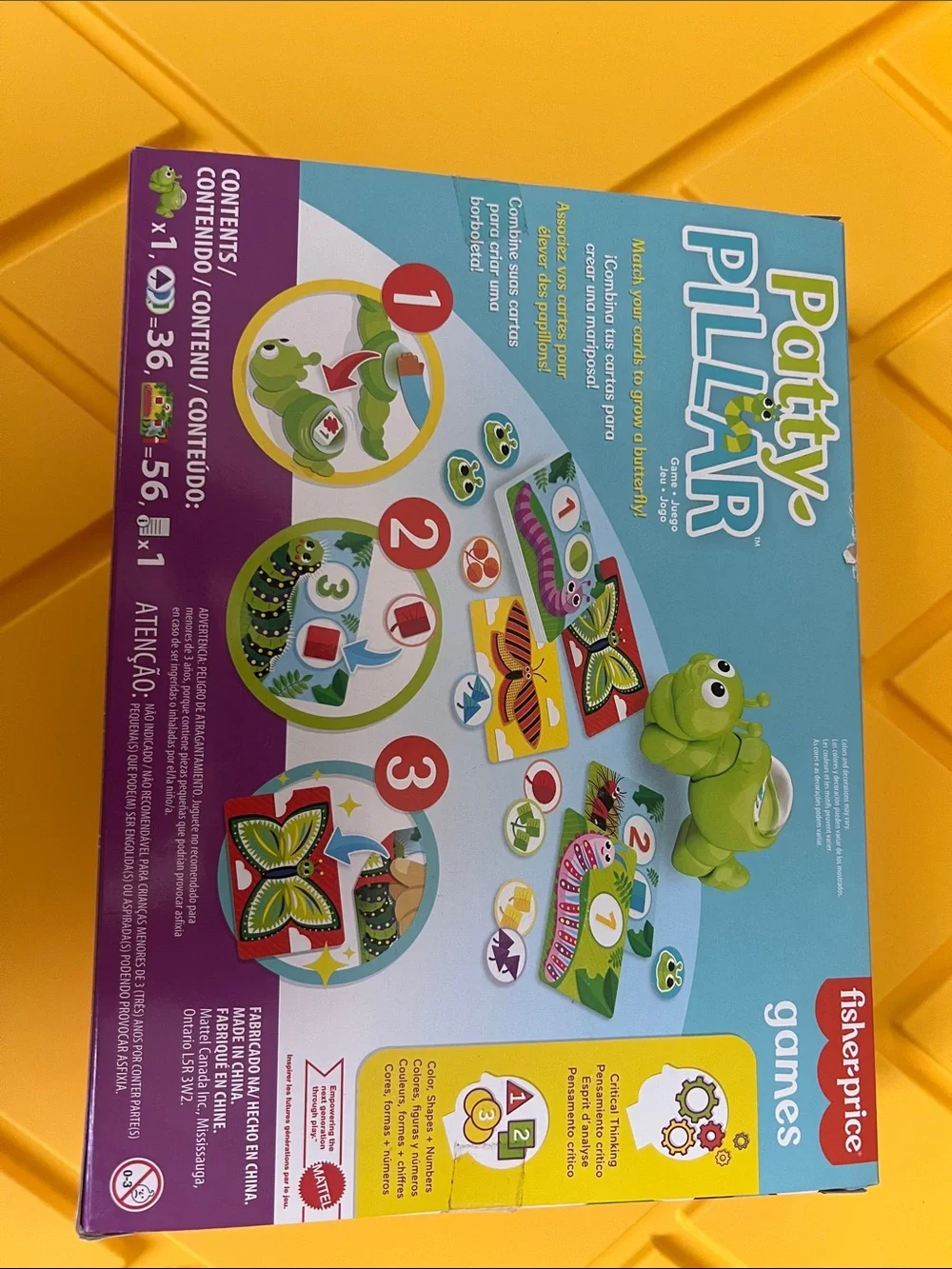 Fisher-Price Patty-Pillar Kids Matching Game - Green